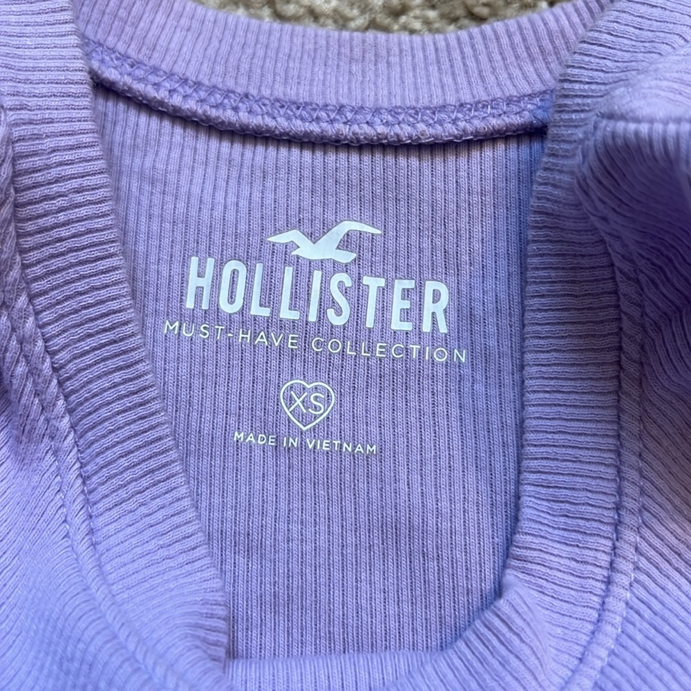 Hollister Must Have Collection Tank Top Bundle Lavender and Gray Ribbed Size XS - Picture 2 of 8